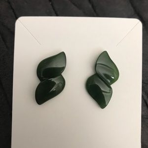 Green earrings